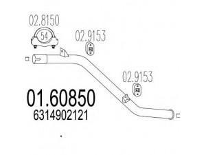 MTS 01.60850 galinis duslintuvas 
 Išmetimo sistema -> Duslintuvas
6314902121