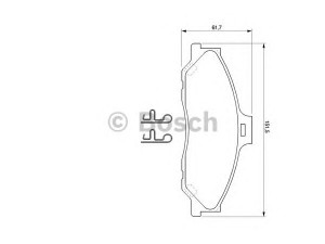 BOSCH 0 986 424 720 stabdžių trinkelių rinkinys, diskinis stabdys 
 Techninės priežiūros dalys -> Papildomas remontas
2M34 2001 FA, 2M34-2001-EA, 3894956