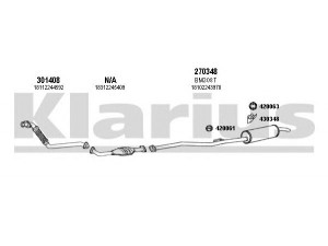 KLARIUS 060226E išmetimo sistema 
 Išmetimo sistema -> Išmetimo sistema, visa