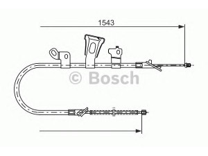 BOSCH 1 987 477 548 trosas, stovėjimo stabdys 
 Stabdžių sistema -> Valdymo svirtys/trosai
46430 52010