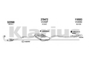 KLARIUS 960396E išmetimo sistema 
 Išmetimo sistema -> Išmetimo sistema, visa