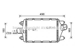 AVA QUALITY COOLING PR4080 tarpinis suslėgto oro aušintuvas, kompresorius 
 Variklis -> Oro tiekimas -> Įkrovos agregatas (turbo/superįkrova) -> Tarpinis suslėgto oro aušintuvas
99111063971, 99111063972