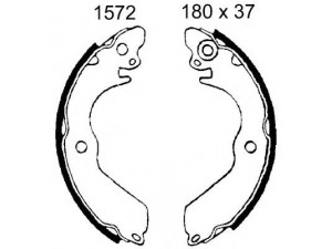 BSF 01572 stabdžių trinkelių komplektas 
 Techninės priežiūros dalys -> Papildomas remontas
MB668745, MB668746, MB668747, MB858665