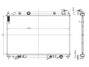 NRF 56089 radiatorius, variklio aušinimas 
 Aušinimo sistema -> Radiatorius/alyvos aušintuvas -> Radiatorius/dalys
214605Z200, 214605Z200