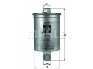 KNECHT KL 184 kuro filtras 
 Techninės priežiūros dalys -> Papildomas remontas
431 133 511 B, 431131151, 431133511B