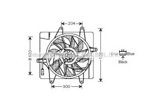 AVA QUALITY COOLING CR7507 ventiliatorius, radiatoriaus 
 Aušinimo sistema -> Oro aušinimas
4596402AA