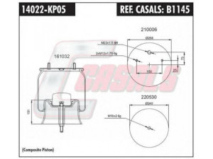 CASALS B1145 dėklas, pneumatinė pakaba 
 Pakaba -> Pneumatinė pakaba
2619V, 3229003300