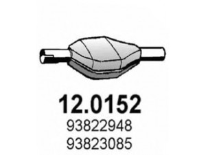 ASSO 12.0152 katalizatoriaus keitiklis 
 Išmetimo sistema -> Katalizatoriaus keitiklis
504065059, 93822948, 93823085