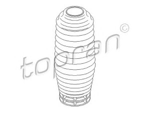 TOPRAN 301 417 apsauginis dangtelis/gofruotoji membrana, amortizatorius 
 Pakaba -> Amortizatorius
1 056 971, 7 152 543, 7 202 062