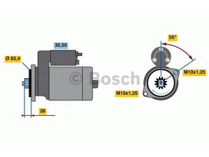BOSCH 0 986 022 820 starteris 
 Elektros įranga -> Starterio sistema -> Starteris
36100 27000, 36100 27010, 36100 27011