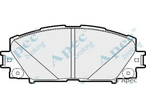 APEC braking PAD1748 stabdžių trinkelių rinkinys, diskinis stabdys 
 Techninės priežiūros dalys -> Papildomas remontas
044650W140, 044650W141, 0446547060