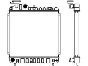 SAKURA  Automotive 1221-0214 radiatorius, variklio aušinimas