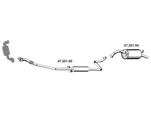 EBERSPÄCHER 472083 išmetimo sistema 
 Išmetimo sistema -> Išmetimo sistema, visa