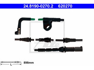 ATE 24.8190-0270.2 įspėjimo kontaktas, stabdžių trinkelių susidėvėjimas 
 Stabdžių sistema -> Susidėvėjimo indikatorius, stabdžių trinkelės
34 35 6 773 008, 34 35 6 789 502