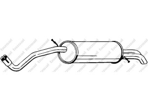 BOSAL 233-147 galinis duslintuvas 
 Išmetimo sistema -> Duslintuvas
5Z6 253 609 E