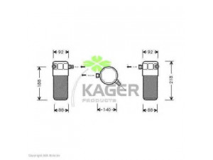 KAGER 94-5017 džiovintuvas, oro kondicionierius 
 Oro kondicionavimas -> Džiovintuvas
4A0820191AA