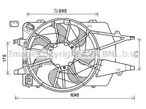 AVA QUALITY COOLING FD7577 ventiliatorius, radiatoriaus 
 Aušinimo sistema -> Oro aušinimas
1318692, 1355712