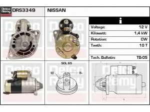 DELCO REMY DRS3349 starteris 
 Elektros įranga -> Starterio sistema -> Starteris
M1T70981, M1T70981A, M1T70982, M1T70982A