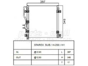 PARTS-MALL PXNCA-020 kondensatorius, oro kondicionierius 
 Oro kondicionavimas -> Kondensatorius
976064A200