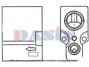 AKS DASIS 840104N išsiplėtimo vožtuvas, oro kondicionavimas 
 Oro kondicionavimas -> Vožtuvai
4500874, 9161174, 7701057563