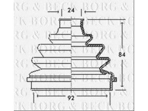 BORG & BECK BCB2138 gofruotoji membrana, kardaninis velenas 
 Ratų pavara -> Gofruotoji membrana