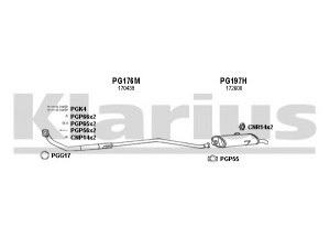 KLARIUS 630094U išmetimo sistema