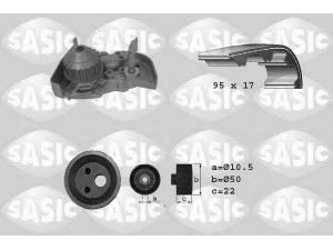 SASIC 3904025 vandens siurblio ir paskirstymo diržo komplektas 
 Aušinimo sistema -> Vandens siurblys/tarpiklis -> Vandens siurblys
8200146301+7701472726