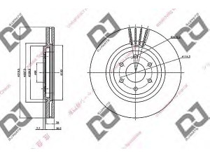 DJ PARTS BD2085 stabdžių diskas 
 Dviratė transporto priemonės -> Stabdžių sistema -> Stabdžių diskai / priedai
20206-5X00A, 202065X00A, 40206-EB320