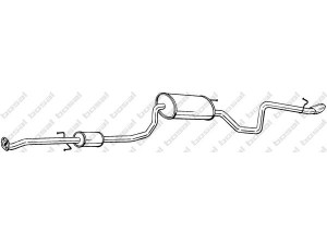 BOSAL 299-007 galinis duslintuvas 
 Išmetimo sistema -> Duslintuvas
287001H030