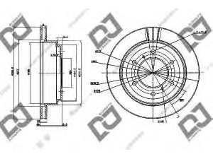 DJ PARTS BD1035 stabdžių diskas 
 Stabdžių sistema -> Diskinis stabdys -> Stabdžių diskas
MR418067