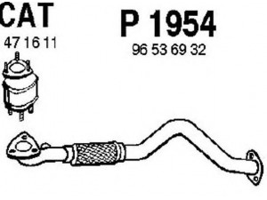 FENNO P1954 išleidimo kolektorius 
 Išmetimo sistema -> Išmetimo vamzdžiai
BM50128, 96536866, 96536932, 96536866