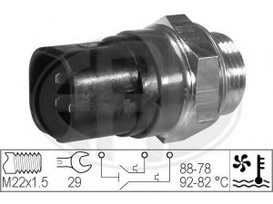 ERA 330219 temperatūros jungiklis, radiatoriaus ventiliatorius 
 Aušinimo sistema -> Siuntimo blokas, aušinimo skysčio temperatūra
45 00 754, 91 61 054, 77 00 839 072