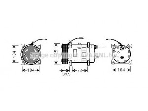 AVA QUALITY COOLING UVK068 kompresorius, oro kondicionierius