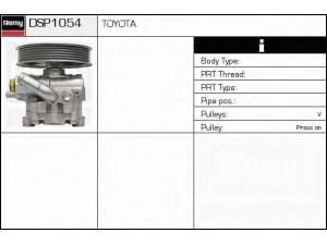DELCO REMY DSP1054 hidraulinis siurblys, vairo sistema 
 Vairavimas -> Vairo pavara/siurblys