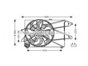 AVA QUALITY COOLING FD7504 ventiliatorius, radiatoriaus 
 Aušinimo sistema -> Oro aušinimas
1117754