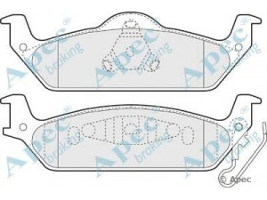 APEC braking PAD1414 stabdžių trinkelių rinkinys, diskinis stabdys