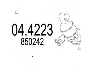 MTS 04.4223 katalizatoriaus keitiklis 
 Išmetimo sistema -> Katalizatoriaus keitiklis
850242