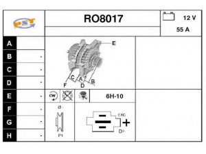 SNRA RO8017 kintamosios srovės generatorius