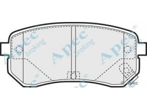 APEC braking PAD1442 stabdžių trinkelių rinkinys, diskinis stabdys 
 Techninės priežiūros dalys -> Papildomas remontas
58302-07A00, 58302-07A10, 5830207A00