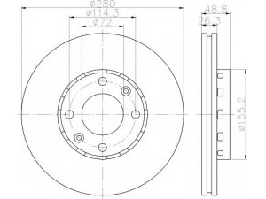 HELLA 8DD 355 111-021 stabdžių diskas 
 Stabdžių sistema -> Diskinis stabdys -> Stabdžių diskas
0K2FA33251, OK2FA33251