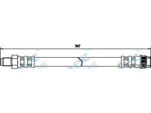 APEC braking HOS3401 stabdžių žarnelė 
 Stabdžių sistema -> Stabdžių žarnelės
7701069948, 7704001952, 7704003955
