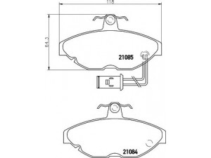 HELLA 8DB 355 017-691 stabdžių trinkelių rinkinys, diskinis stabdys 
 Techninės priežiūros dalys -> Papildomas remontas
BHM7237, GBP656, GBP90288, GBP90294