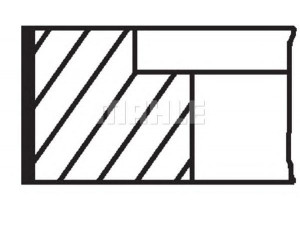 MAHLE ORIGINAL 034 75 V3 stūmoklio žiedų komplektas 
 Variklis -> Cilindrai/stūmokliai