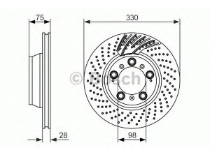 BOSCH 0 986 479 581 stabdžių diskas 
 Dviratė transporto priemonės -> Stabdžių sistema -> Stabdžių diskai / priedai
996 352 405 00, 996 352 405 01