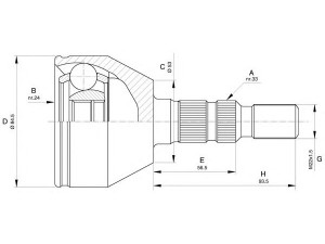 OPEN PARTS CVJ5602.10 jungčių komplektas, kardaninis velenas 
 Ratų pavara -> Sujungimai/komplektas
1603274, 374672, 93182543