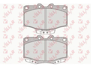 VILLAR 626.0515 stabdžių trinkelių rinkinys, diskinis stabdys 
 Techninės priežiūros dalys -> Papildomas remontas
0446560050, 04465YZZAX, 0449160110