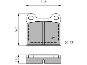 NATIONAL NP2627 stabdžių trinkelių rinkinys, diskinis stabdys 
 Techninės priežiūros dalys -> Papildomas remontas
60526090, 60711958, 60711959, 60727286
