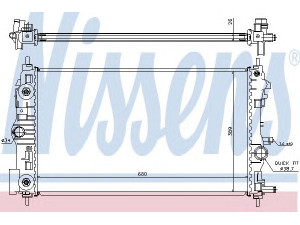 NISSENS 630724 radiatorius, variklio aušinimas 
 Aušinimo sistema -> Radiatorius/alyvos aušintuvas -> Radiatorius/dalys
1300 306, 13311079, 13336889, 1300 306