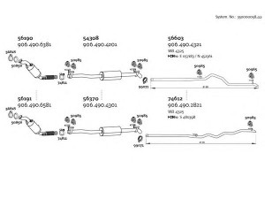 DINEX 350000058_02 išmetimo sistema 
 Išmetimo sistema -> Išmetimo sistema, visa