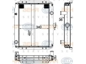 HELLA 8MK 376 701-121 radiatorius, variklio aušinimas
NPN